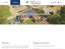 Tablet Screenshot of krabiinternationalschool.com